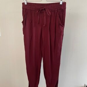 Talula Red Cropped Joggers